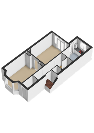 Floorplan - Azaleastraat 50A, 3051 TH Rotterdam